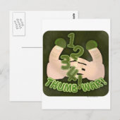 1234 Duimoorlog! Briefkaart (Voorkant / Achterkant)