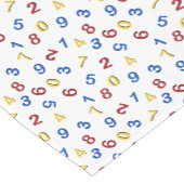 123 cijfers rood geel blauw korte tafelloper (Hoek)