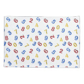 123 cijfers rood geel blauw kussensloop (Achterkant-Links)