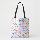 123 cijfers rood geel blauw tote bag (Voorkant)