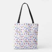 123 cijfers rood geel blauw tote bag (Achterkant)