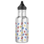 123 cijfers rood geel blauw waterfles  (Rechts)