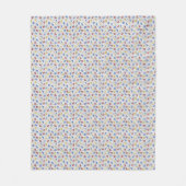 123 Nummers Rood Geel Blauw Binaire Code Fleece Deken (Voorkant)