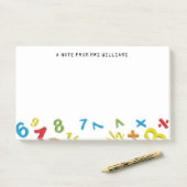 123 nummers Wiskunde Persoonlijk Post-it® Notes (Op bureau)