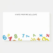 123 nummers Wiskunde Persoonlijk Post-it® Notes (Voorkant)