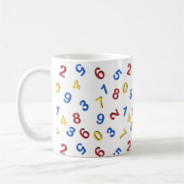 123 rood geel blauw koffiemok
