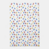 123 rood geel blauw theedoek (Verticaal)