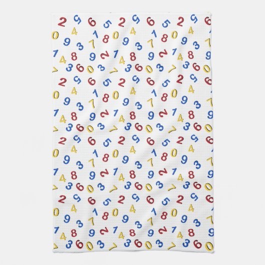 123 rood geel blauw theedoek (Verticaal)