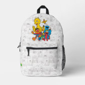  123 Sesamstraat Bedrukte Rugzak (Voorkant)