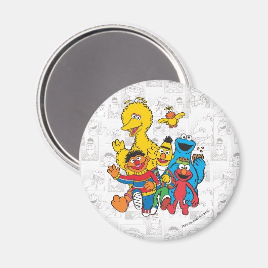  123 Sesamstraat Magneet (Voorkant / Achterkant)