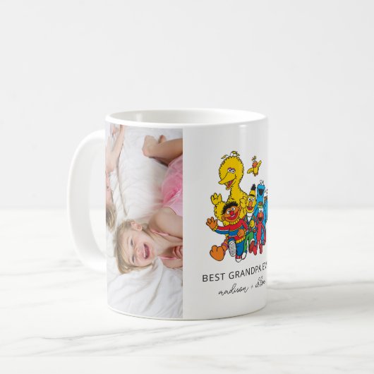 123 Sesamstraat | Opa foto Koffiemok (Voorkant links)