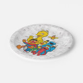  123 Sesamstraat Papieren Bordje (Gekanteld)