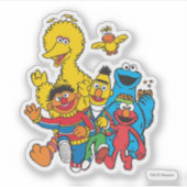  123 Sesamstraat Sticker (Voorkant)