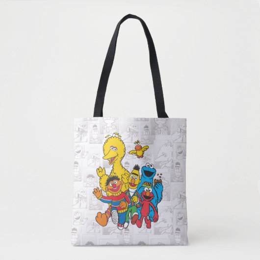 123 Sesamstraat Tote Bag (Voorkant)