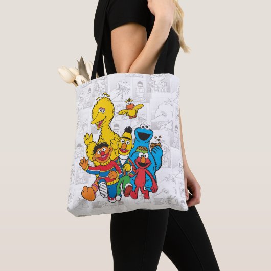 123 Sesamstraat Tote Bag (Dichtbij)