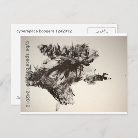 1242012 cyberspace boogers briefkaart (Voorkant / Achterkant)