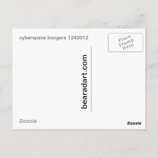 1242012 cyberspace boogers briefkaart (Achterkant)