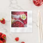 1242 - Trouwtaart, boeket en ringen Servet (Insitu)