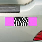 124 mu ZEBRA PATROON ANIMAAL PRINTS BACKGROUNDS TE Bumpersticker (Op auto)