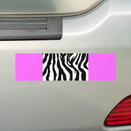 124 mu ZEBRA PATROON ANIMAAL PRINTS BACKGROUNDS TE Bumpersticker (Op auto)