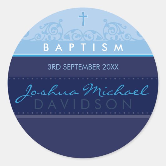 125 Suzi CUSTOM STICKER SEALS elegant marineblauw (Voorkant)