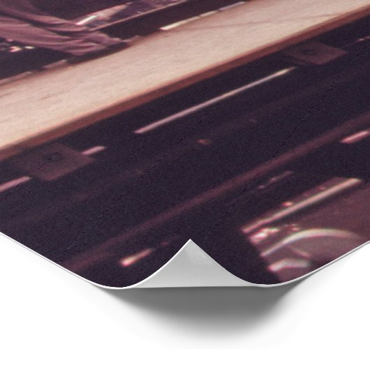 125th Street Elevated Train Platform, New York Poster (Hoek)