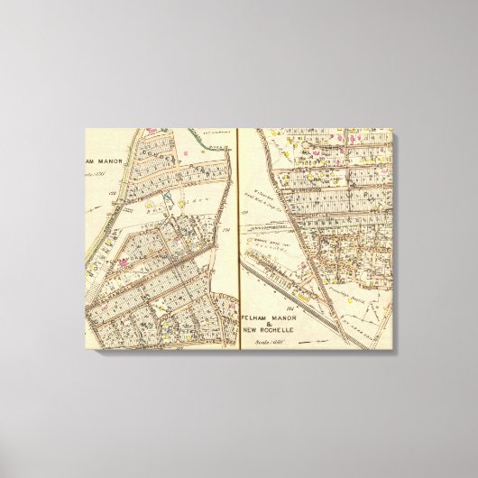 126127 Pelham Manor, New Rochelle Canvas Afdruk (Voorkant)