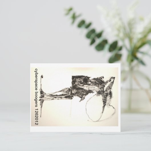 1262012 cyberspace boogers briefkaart (Staand voorkant)