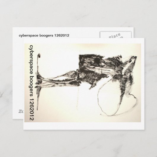 1262012 cyberspace boogers briefkaart (Voorkant / Achterkant)