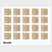 12728 Verenigde Staten Vierkante Sticker (Vel)