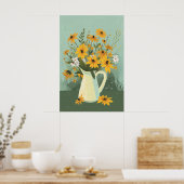 1278 Bloemen Poster (Keuken)