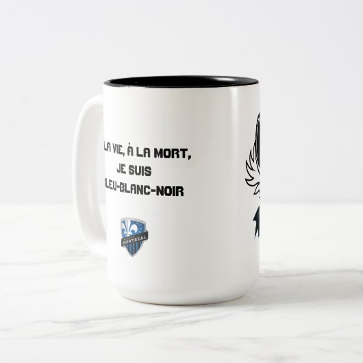 127 Montréal Mug Tweekleurige Koffiemok (Voorkant links)