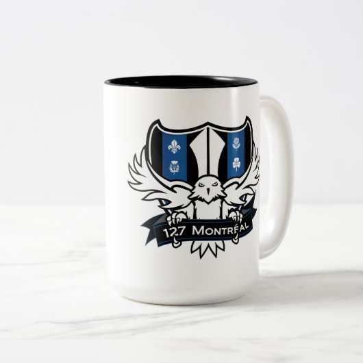 127 Montréal Mug Tweekleurige Koffiemok (Voorkant rechts)