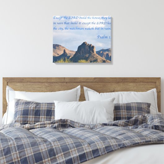 127 psalm canvas afdruk (Insitu (Slaapkamer))