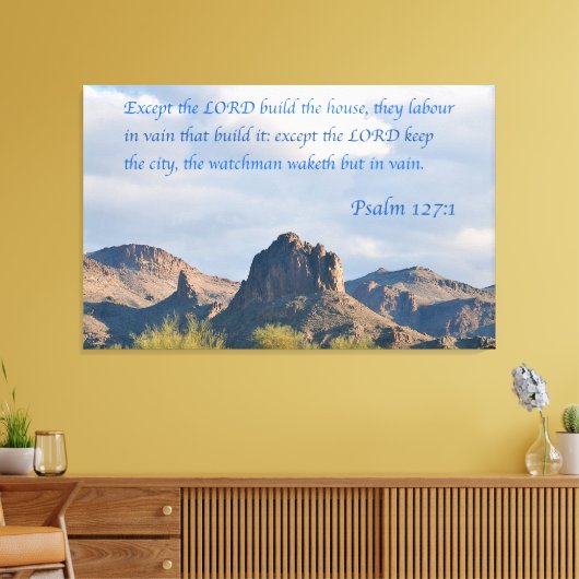 127 psalm canvas afdruk (Insitu (Woonkamer))
