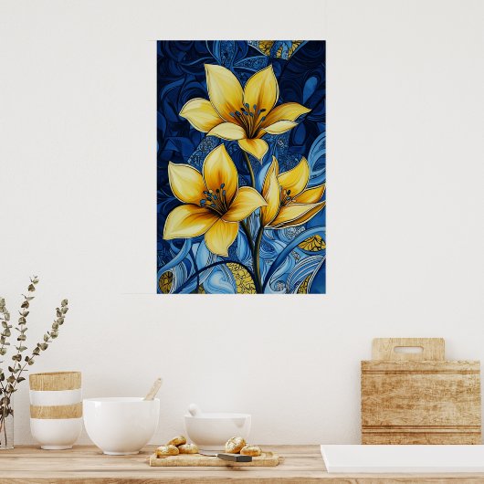 1281 Bloemen Poster (Keuken)