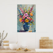 1283 Bloemen Poster (Keuken)