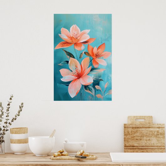 1285 Bloemen Poster (Keuken)