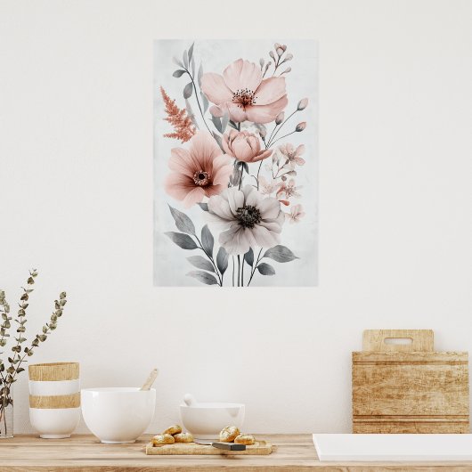 1289 Bloemen Poster (Keuken)