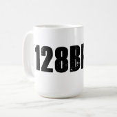 128 BPM - House Music Koffiemok (Voorkant links)