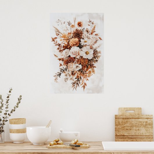 1295 Bloemen Poster (Keuken)