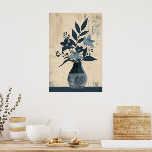 1298 Bloemen Poster (Keuken)