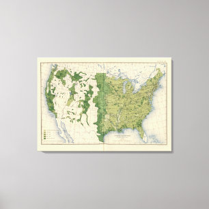 129 Grootte van de boerderijen 1900 Canvas Afdruk