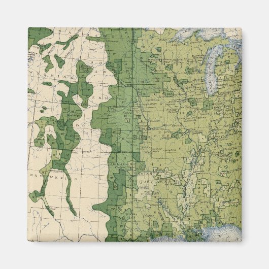 129 Grootte van de boerderijen 1900 Magneet (Voorkant)