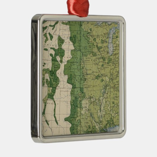 129 Grootte van de boerderijen 1900 Metalen Ornament (Rechts)