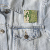 129 Grootte van de boerderijen 1900 Vierkante Button 5,1 Cm (In situ)