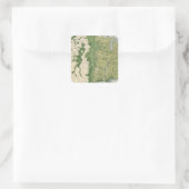 129 Grootte van de boerderijen 1900 Vierkante Sticker (Tas)