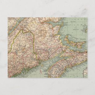 129 Maine, Nova Scotia, New Brunswick, Quebec Briefkaart