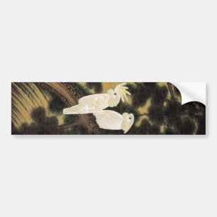 12. 老 鵡 図, 若 Pine-tree & Parrot, Jakuchu Bumpersticker