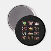 12 12 dagen kerstmis voltooid magneet (Voorkant / Achterkant)